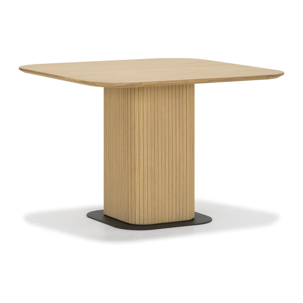 Moe's Home Collection Square Easy Edge Dining Table with Pedestal Base DIN-SH-006-024 IMAGE 1