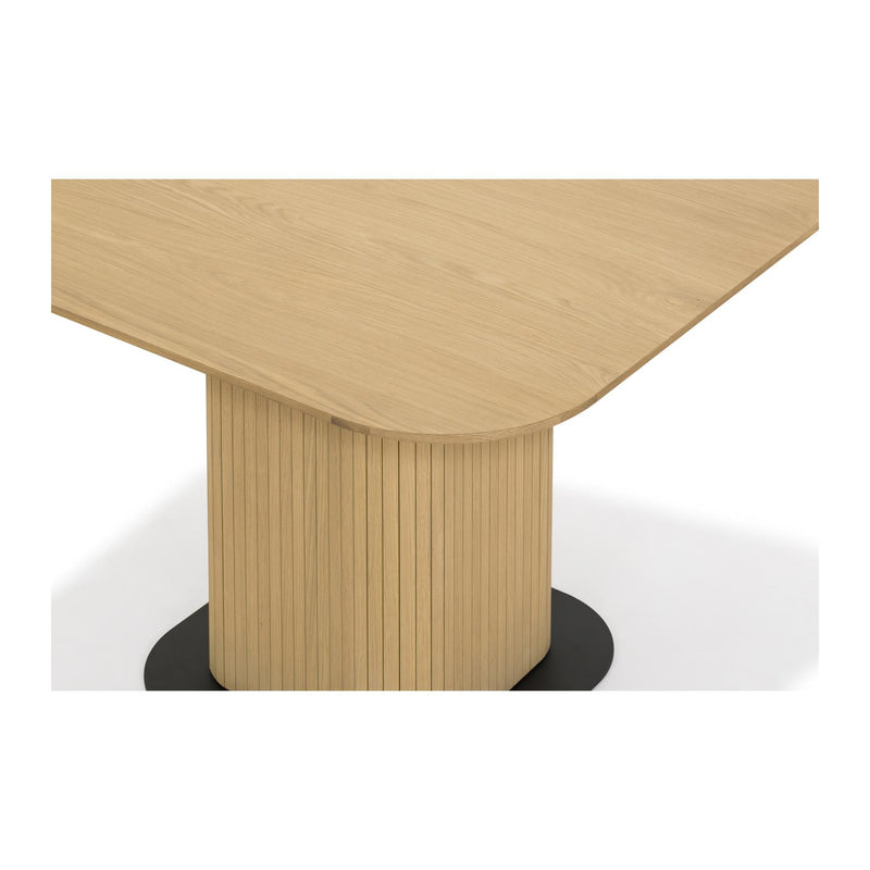 Moe's Home Collection Square Easy Edge Dining Table with Pedestal Base DIN-SH-006-024 IMAGE 4