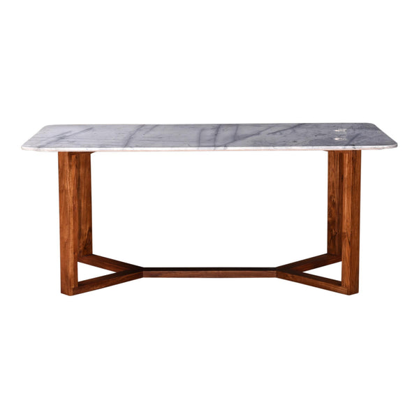 Moe's Home Collection Jinxx Dining Table with Marble Top and Trestle Base JD-1033-18 IMAGE 1