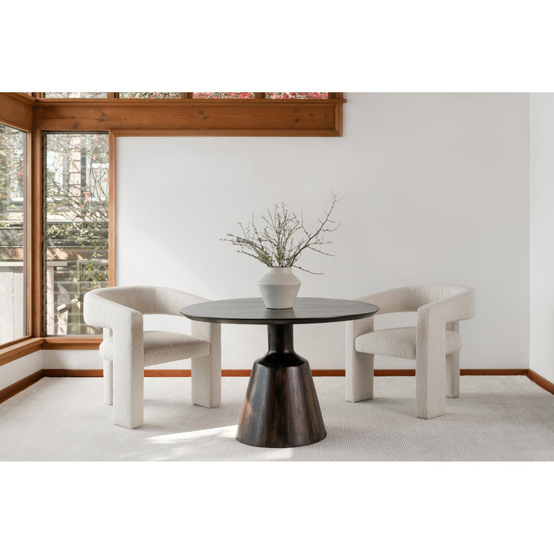 Moe's Home Collection Round Myron Dining Table with Pedestal Base KY-1003-25 IMAGE 4