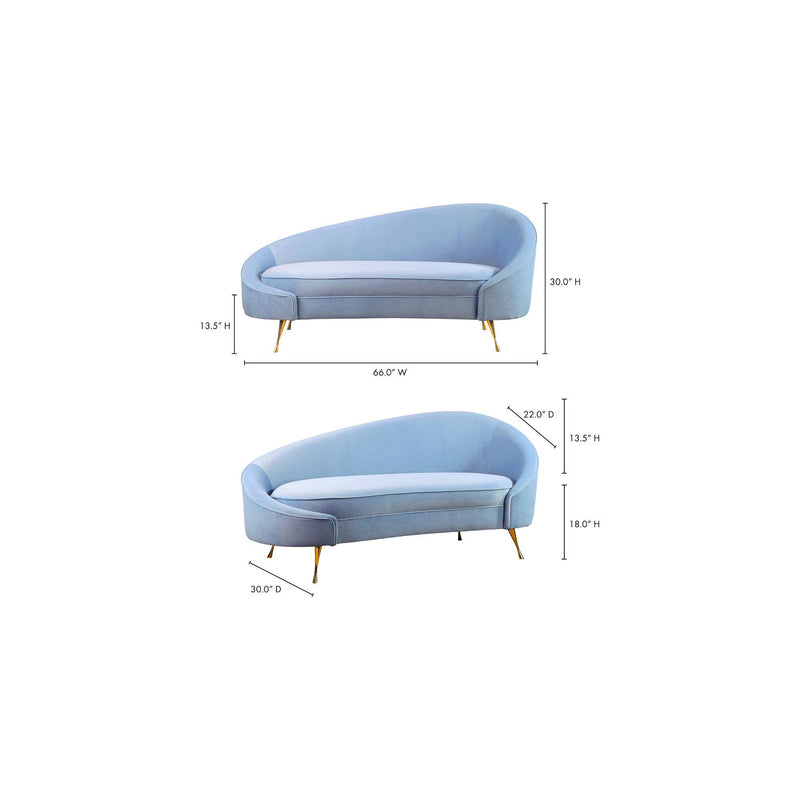Moe's Home Collection Abigail Fabric Chaise ME-1053-28 IMAGE 7
