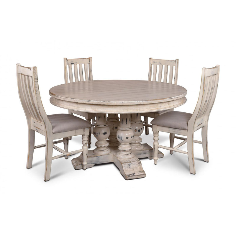 Horizon Home Furniture Round York Dining Table with Pedestal Base H8092-059-B/H8092-059-T IMAGE 5