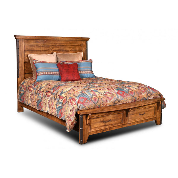Horizon Home Furniture Urban Rustic King Panel Bed with Storage H4365-EK-BED IMAGE 1
