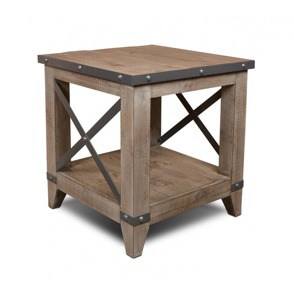 Horizon Home Furniture Urban Rustic End Table H1365-100-GRY IMAGE 1