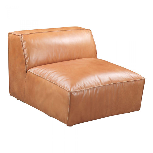 Moe's Home Collection Luxe Stationary Leather Chair QN-1019-40 IMAGE 1