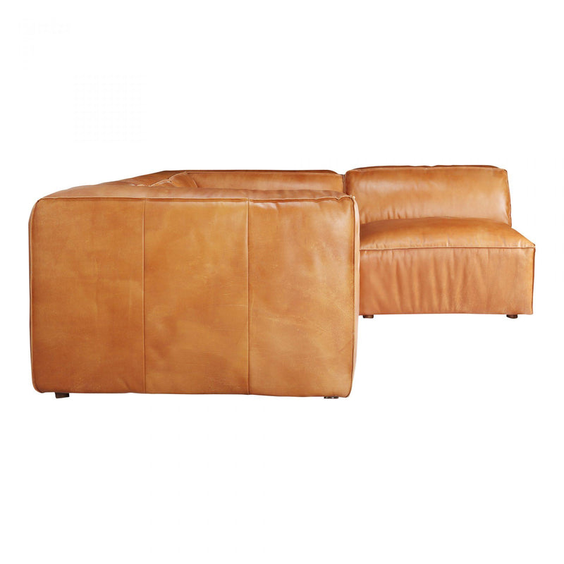 Moe's Home Collection Luxe Signature Leather 4 pc Sectional QN-1021-40/QN-1019-40/QN-1021-40/QN-1019-40 IMAGE 2