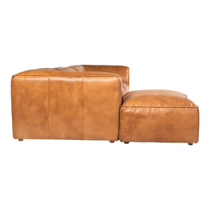 Moe's Home Collection Luxe Lounge Leather 4 pc Sectional QN-1021-40/QN-1019-40/QN-1021-40/QN-1020-40 IMAGE 3