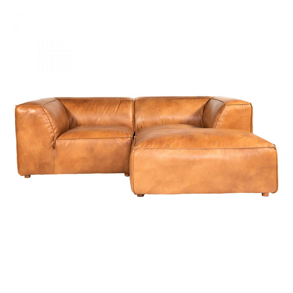 Moe's Home Collection Luxe Nook Leather 3 pc Sectional QN-1021-40/QN-1021-40/QN-1020-40 IMAGE 1