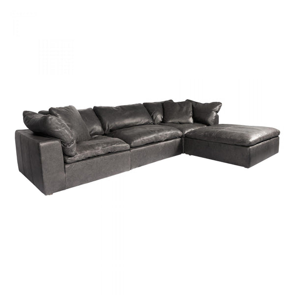 Moe's Home Collection Clay Lounge Leather 4 pc Sectional YJ-1004-02/YJ-1005-02/YJ-1004-02/YJ-1006-02 IMAGE 1
