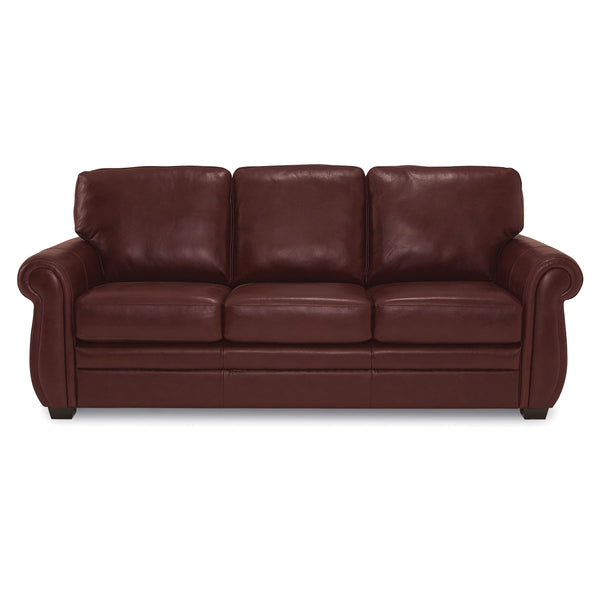Palliser Borrego Stationary Leather Match Sofa 77890-01-GRADE100-GARNET IMAGE 1