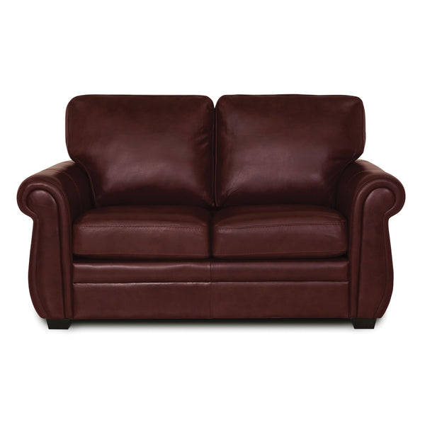 Palliser Borrego Stationary Leather Loveseat 77890-03-GRADE100-GARNET IMAGE 1