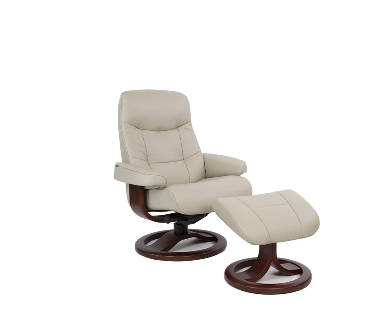 Fjords Muldal Classic Comfort Chair with Foot Stool NL Leather (Customize your own)