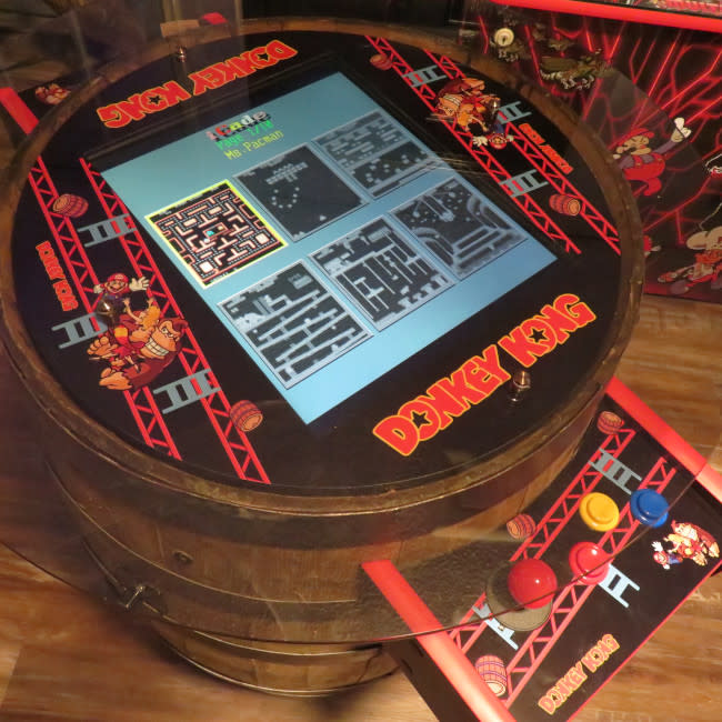 Whiskey Barrel Arcade 60 Games Donkey Kong Edition