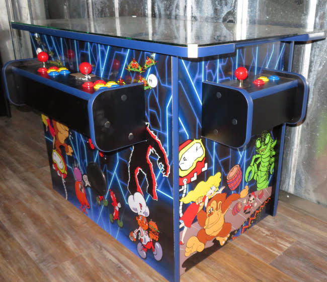 3  Sided Arcade Cocktail Table 3000 Game Package