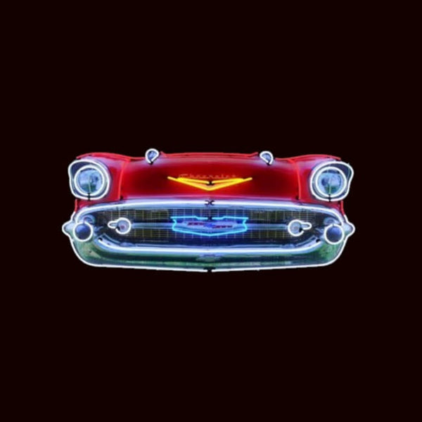 Chevy Bel Air 1957 Front End Neon Grill Signage