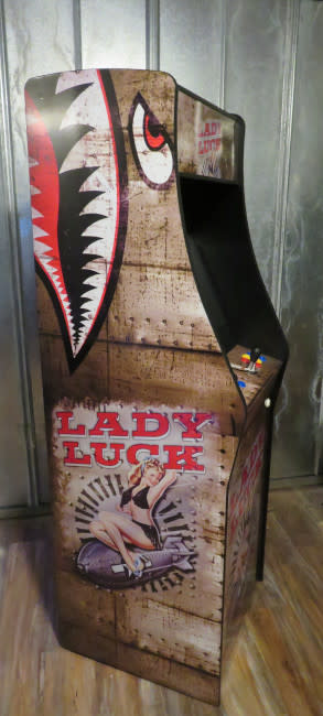 Upright Arcade 3000 Games Custom Lady Luck Wrap