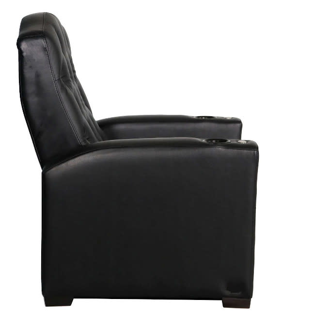 Renault Home Theater Chairs With Italian Leather Quickship Black And Brown Option