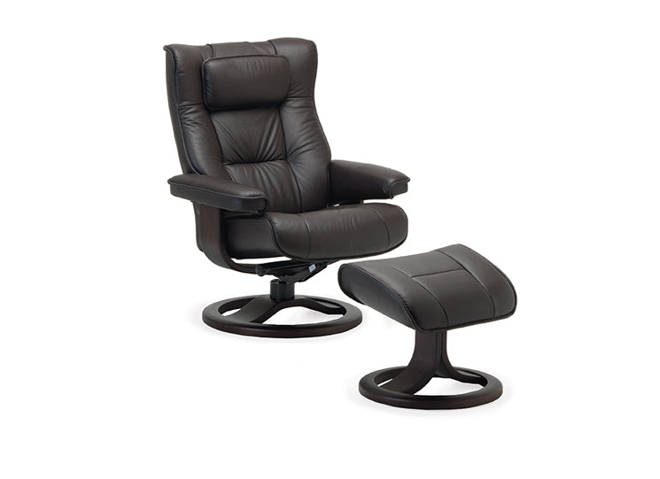 Fjords Regent Classic Comfort Recliner with Foot Stool SL Leather (Customize your own)
