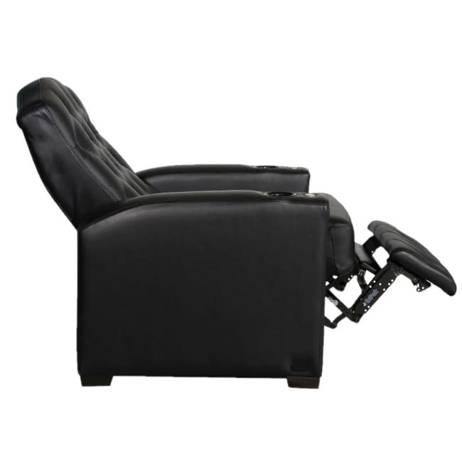 Renault Home Theater Chairs With Italian Leather Quickship Black And Brown Option