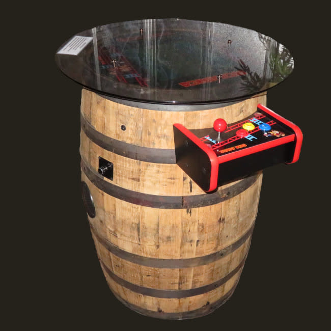Whiskey Barrel Arcade 60 Games Donkey Kong Edition