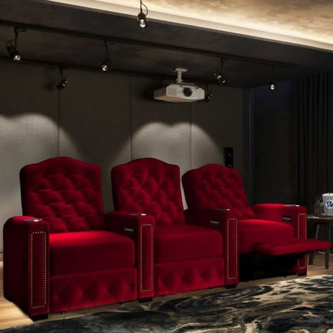 Renaissance Home Theater Chairs With Microfiber